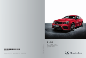 2012 Mercedes Benz C Coupe Black Series Operator Manual